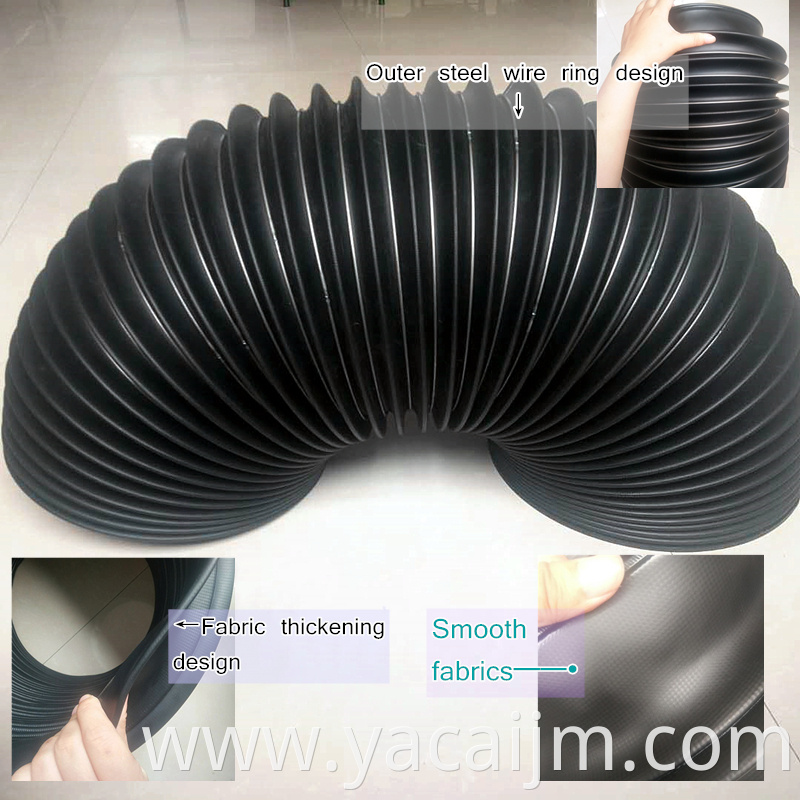 Ball screw circular bellows cover high temperature resistant bellows cover